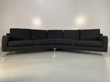 Divano 5 posti B&B Italia "Harry HL375" in tessuto nero grigio tessuto cesto