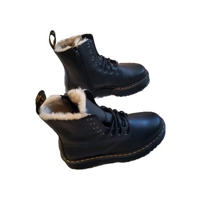 JADON BOOT LEATHER FAUX FUR LINED PLATFORMS
