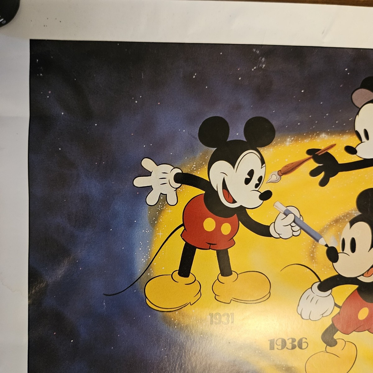 Walt Disney Vintage Poster Mickey Mouse “Generations” Through The