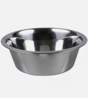 Large Dog Bowl 8'' Stainless Steel 52oz Food or Water Dish Non-Skid FREE SHIPPING