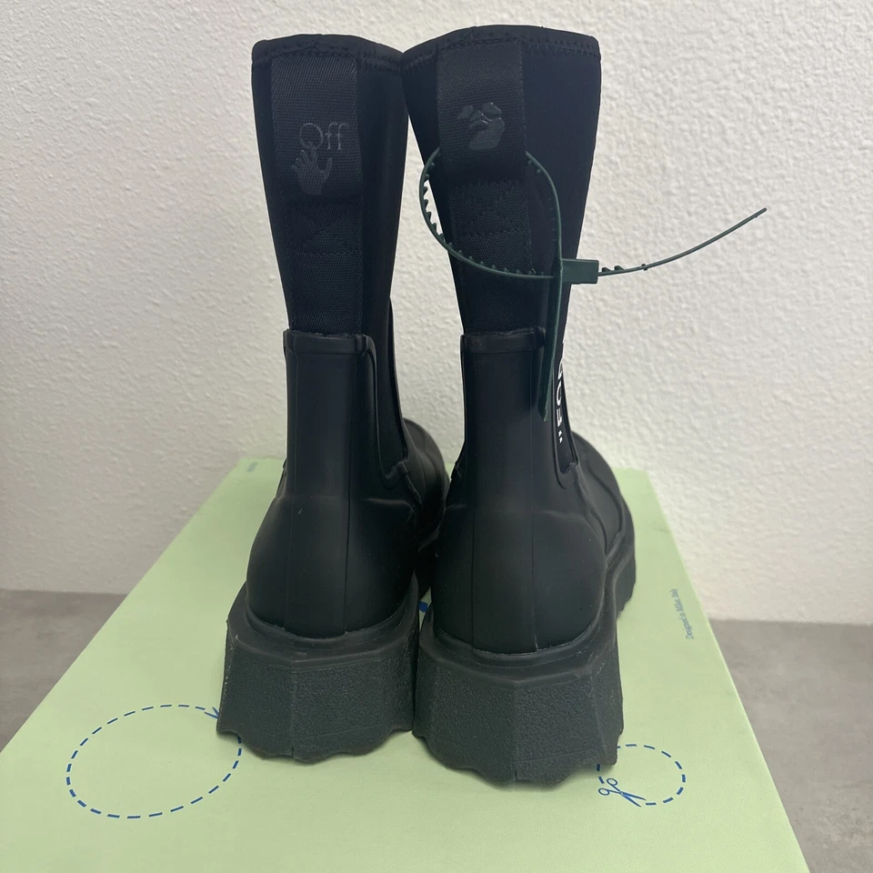 Botas de lluvia Off-White For Rainy Days negras para mujer EU 39/US 9 usadas con Foto 2 de 4