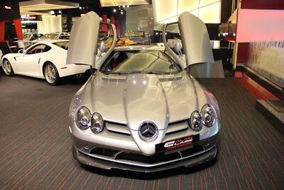 Cars 2007 mercedes benz slr mclaren 722 Desk Mat Stitched