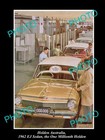 <!--F#f_0-->POSTCARD SIZE PHOTO OF GM HOLDEN THE EJ HOLDEN 1 MILLIONTH CAR c1962<!--F/-->