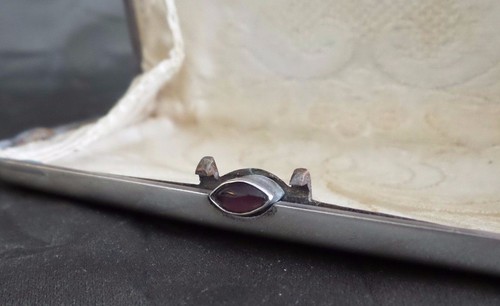 Rare Antique Imperial Russian 875 Silver Ladies Purse / Wallet - Original Silk - Picture 5 of 11