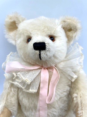 Steiff Ophelia Teddy Bear SIGNED 1985 Hans Otto Birgit White Steiff Ophelia Teddy Bear SIGNED 1985 Hans Otto Birgit White
