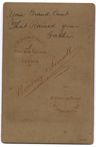 London, England, , Portrait of Mrs. E. J. Makepeace, by Boning & Small, ca 1890s - Picture 2 of 3