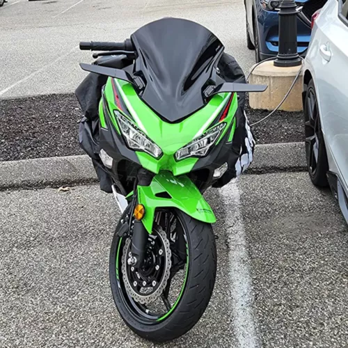 For KAWASAKI NINJA 500 SE 2024 2025 CNC Adjustable Winglet Wing Stealth Mirrors - Picture 10 of 12