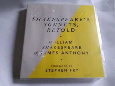 SHAKESPEARE'S SONNETS RETOLD CD AUDIO BOOK NEW SEALED STEPHEN FRY JAMES ANTHONY