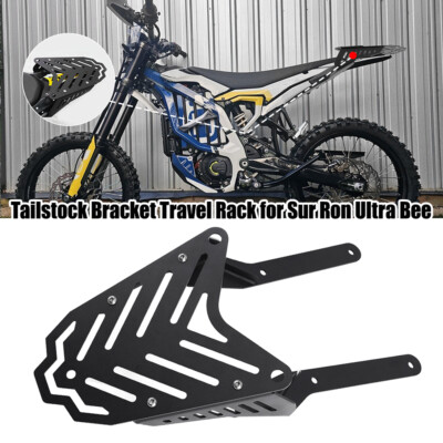 Black Tailgate Bracket Travel Rack For SurRon Ultra Bee Electric