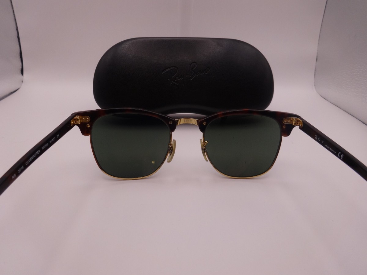 Ray-Ban | Clubmaster | RB3016 W0366 Ray-Ban RB3016 - Clubmaster Sunglasses | FramesDirect.com main image 3