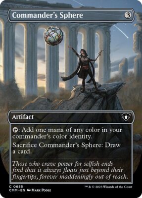Borderless COMMANDER'S SPHERE mtg NM-M Commander Masters Common