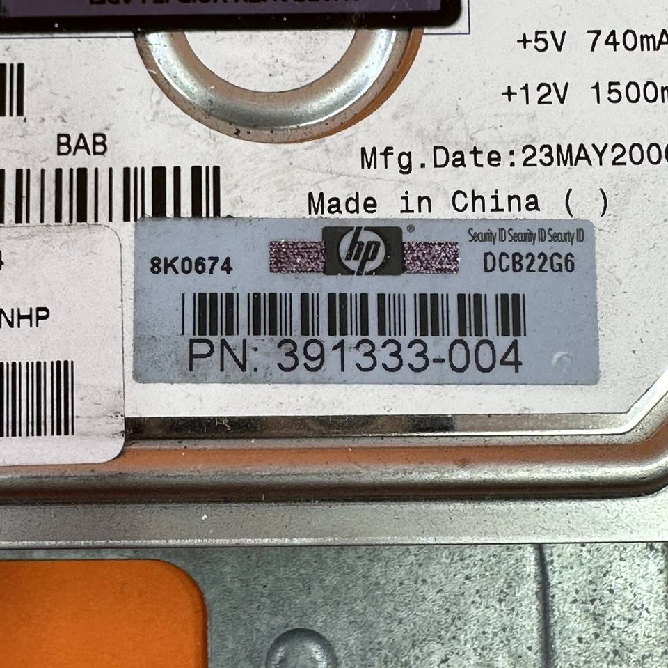 HP 397551-001 80GB 2K 3.5" SATA HDD Suit Proliant Maxtor 391333-004 - Image 4 of 4