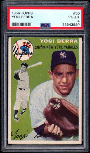 1954 Topps #50 Yogi Berra PSA 4 - ZENTRIERT