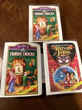 Lot of 3 McDonald's Walt Disney Masterpiece Collection VHS Happy Meal Toy 95/96