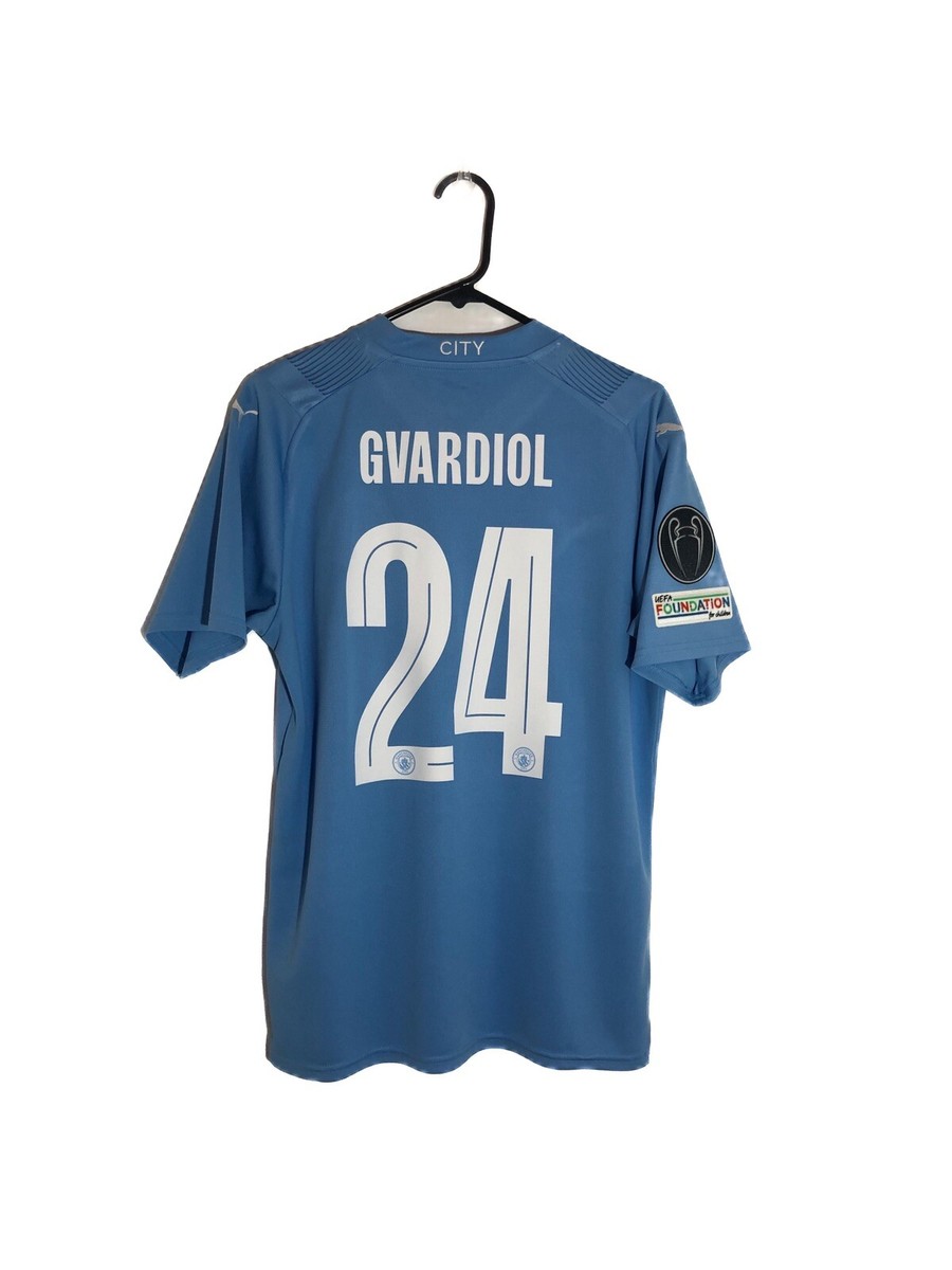 マンチェスター・シティ GVARDIOL 24 ジャージ Kids' Manchester City Home Jersey 2025/26 With GVARDIOL 24