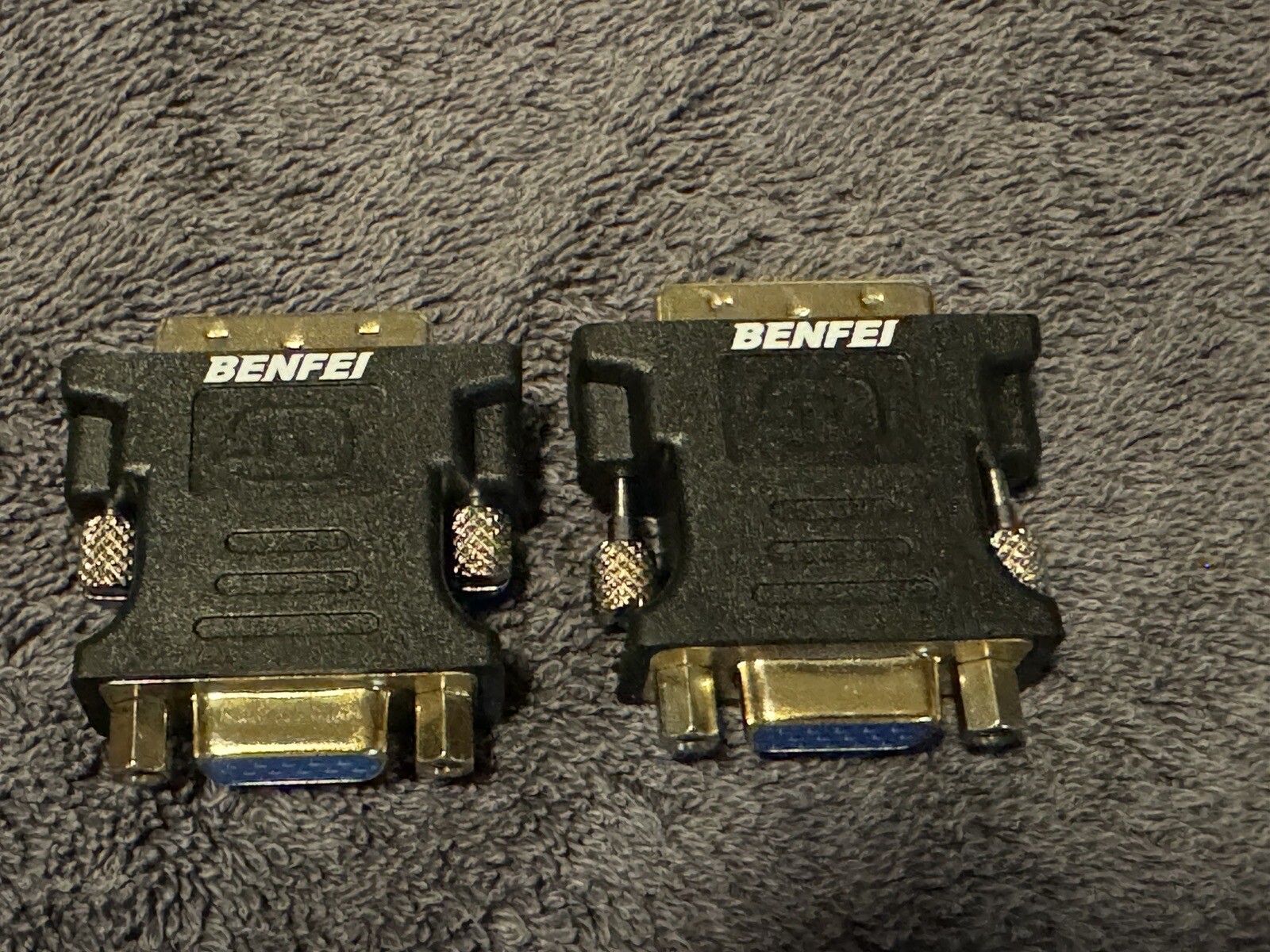 DVI-I to VGA Adapter, Benfei 2 Pack DVI 24+5 to VGA Male to Female Adapter 