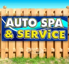 AUTO SPA AND SERVICE Advertising Vinyl Banner Flag Sign Many Sizes DETAILING