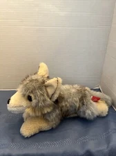 Realistic Wow Toyz Cuddle Zoo Wolf Wild Dog Puppy Plush Stuffed Animal Toy