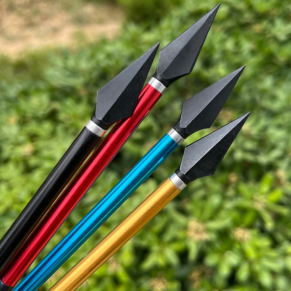 6.7" Crossbow Bolts Aluminum Arrows Threaded Broadhead Vanes Archery Bow Hunting - Image 3 of 4