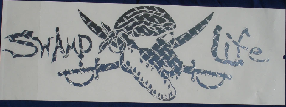 Swamp Life Gators UF University of Florida Gator Skull car window decal sticker - Image 3 of 4