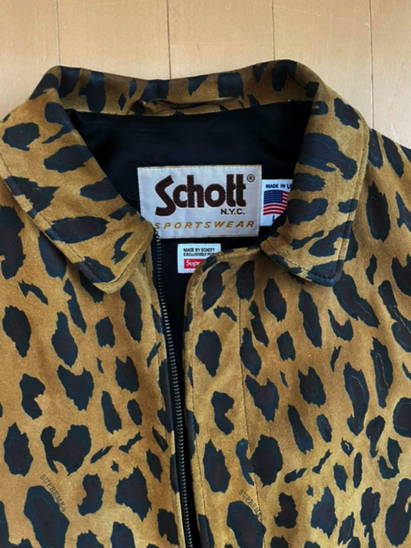 Supreme Schott Suede A-2 Cheetah Sサイズ Supreme Schott Suede A-2 Cheetah Sサイズ