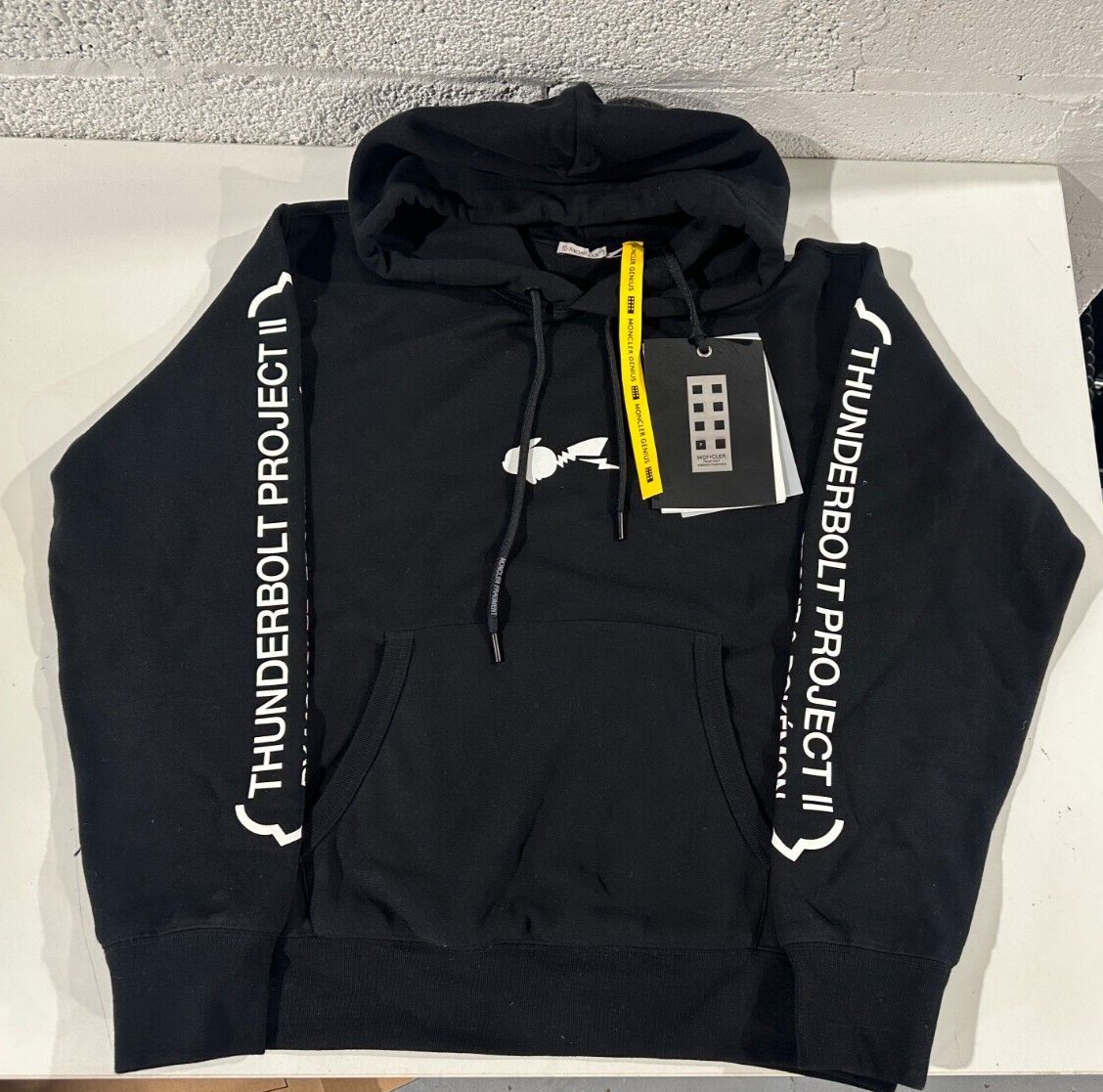 NEW Moncler Fragment Pokemon Thunderbolt Project Hoodie Blk