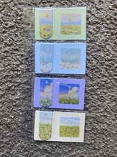 4 Pcs / Pack Magnet Bookmark Flowers Paintings Reading Readers Gift