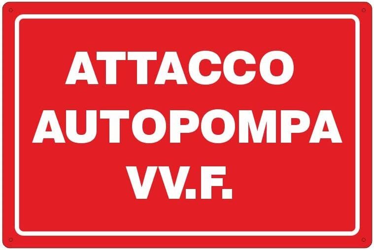 STROBO - 3 cartelli XXL per i vigili del fuoco, 30 x 40 cm, in