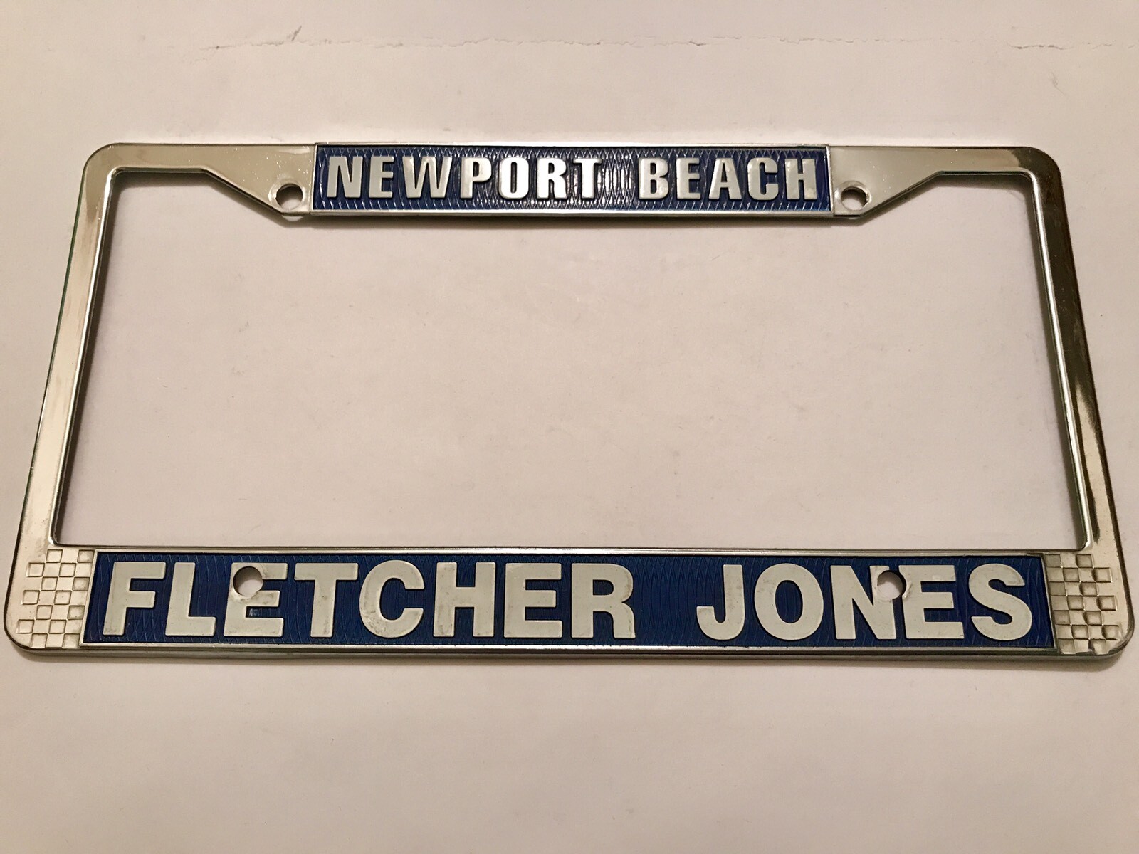 Newport Beach Fletcher Jones Mercedes Benz Car Dealer License Plate