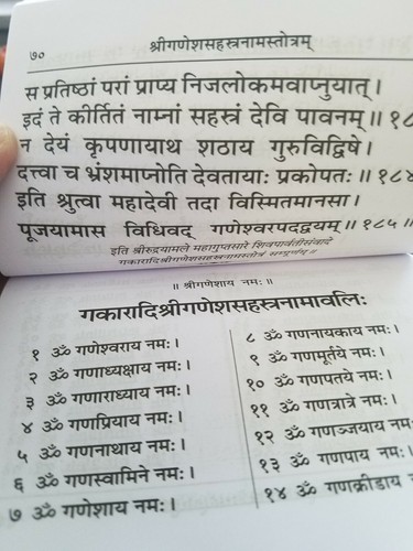 USA SELLER SRI GANESH SAHASTRANAM STOTRAM GITA PRESS 1600 - Picture 4 of 5