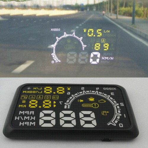 Car HUD Head Up Display Diagnostic Tools OBD II Projected Display Gauge 5.5 Inch - Picture 6 of 8