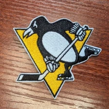 Pittsburgh Penguins Patch NHL Hockey Sports Embroidered Iron On Patch 3x2.75"