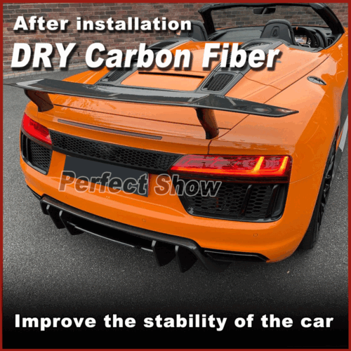 Echt Carbon Diffusor Heckdiffusor Heckansatz Spoiler Passt für Audi R8 V10 16-19 - Picture 4 of 15