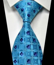 Hot! Classic Floral Blue Purple JACQUARD WOVE...