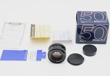 Top MINT in Box Contax Carl Zeiss Planar T* 50mm F1.7 MMJ Lens CY JAPAN D135