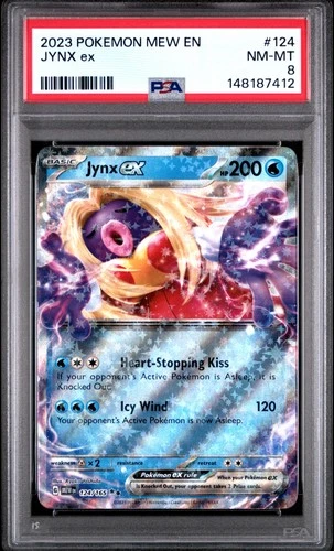 2023 POKEMON MEW EN-151 #124 JYNX EX PSA 8