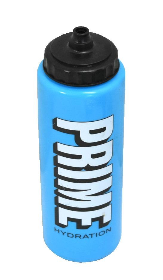 Squeeze Bottle W Lid Blue W White Lettering