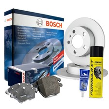 BOSCH Bremsensatz + Plastilube + Bremsenreiniger Mercedes W123 Stufenheck, W116