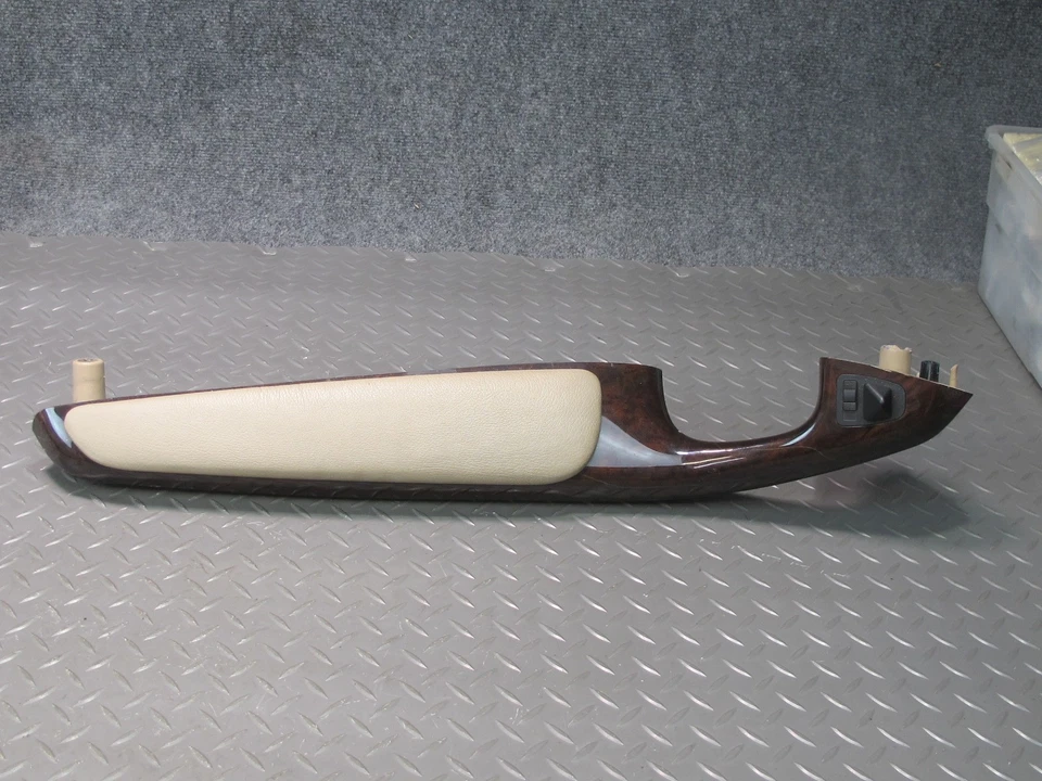 01-06 BMW E46 330ci painel conversível console central apoio de braço conjunto de painel de acabamento de madeira - Imagem 3 de 4