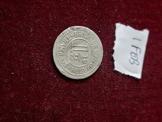 Post Office Staff 1 1/2D Brighton Corporation Tramways Token