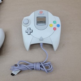Lot Of 2 Sega Dreamcast Official White Grey Controller HKT 7700  OEM Tested
