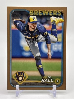 2024 Topps Update Series DL Hall #US112 Gold /2024 SP Brewers