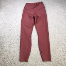 ALO Yoga High Waist Airbrush Leggings Womens S (23x25) Burgundy Truffle *Flaw