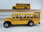 Vintage Maisto & Matchbox School Bus 2 Piece 1/64 Scale Diecast Lot