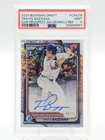 TRAVIS BAZZANA 2024 BOWMAN DRAFT CHROME SPARKLE REF 1ST AUTO /71 PSA 9 Q0963