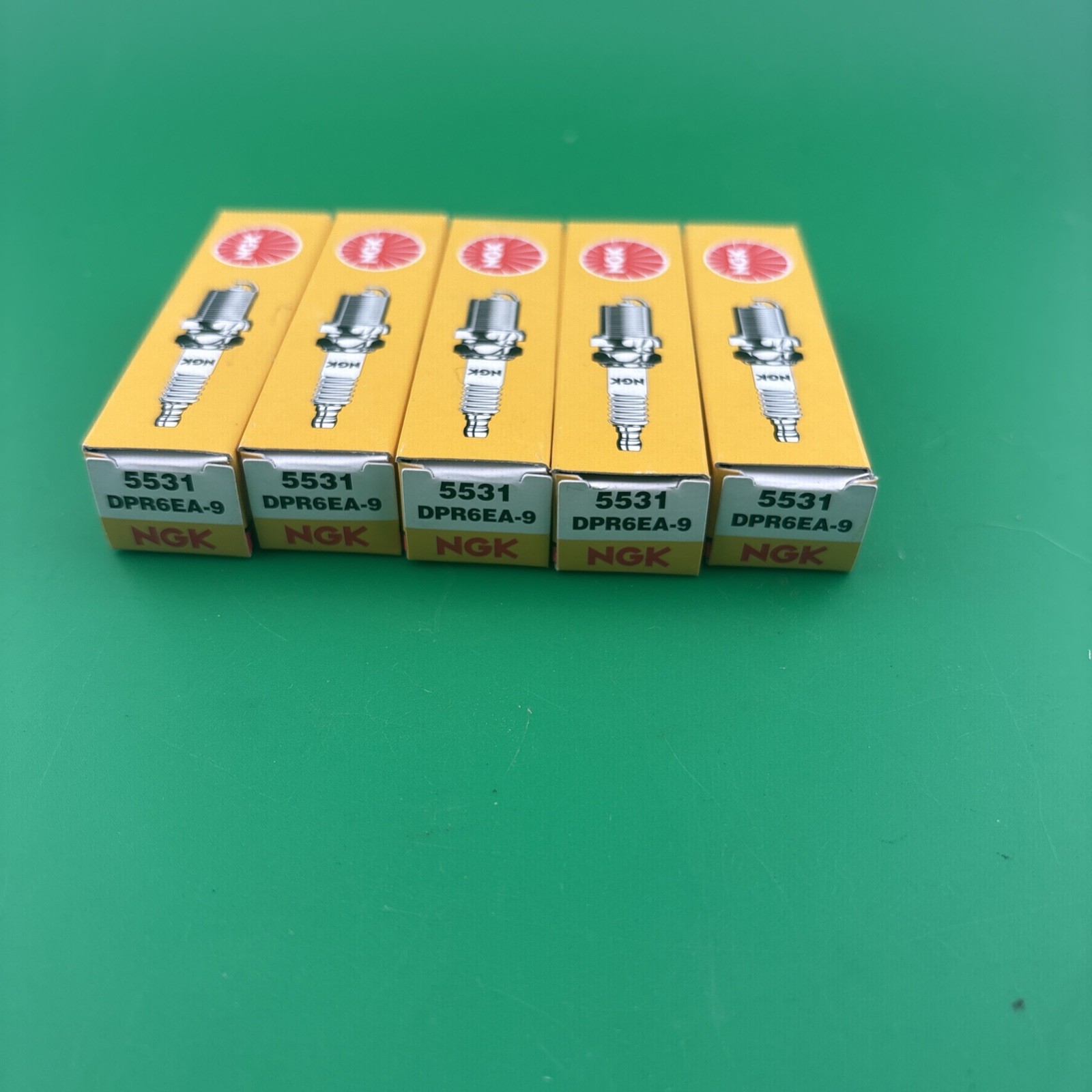 5 New NGK DPR6EA-9 Spark plugs Honda Shadow Kawasaki Vulcan Triumph Thunderbird