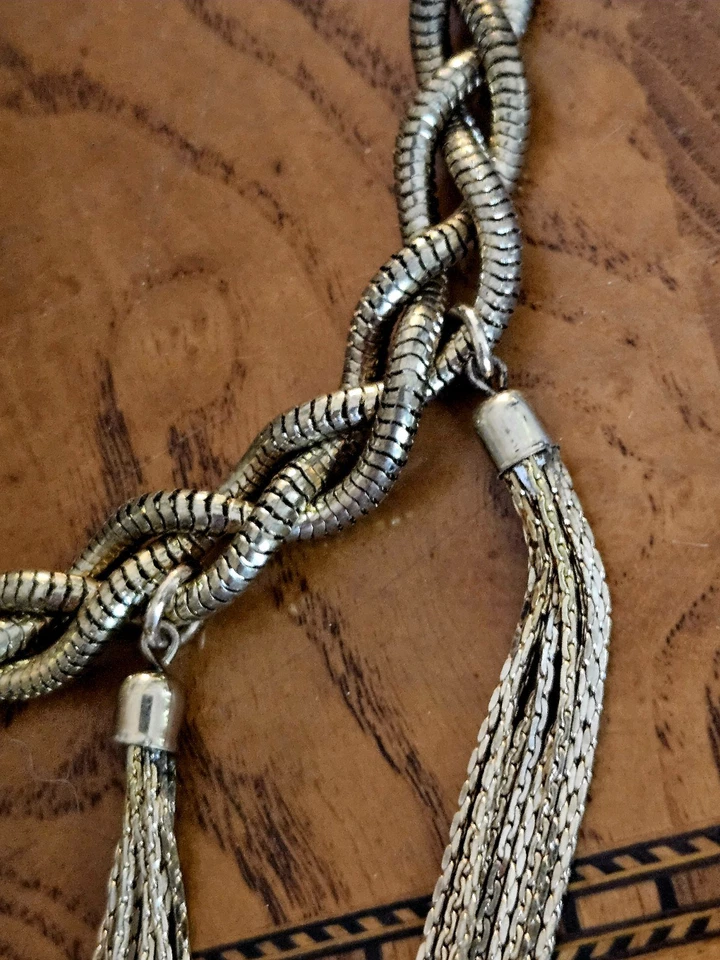 Abercrombie & Fitch 粗链条纹项链金色 — 第 2/4 张图片