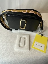 Marc Jacobs Snapshot Bag NEW BLACK MULTI Pocket $325 NWT