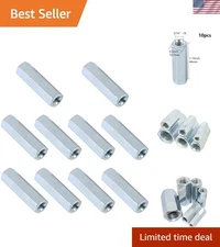 Fully Threaded 5/16"-18 Rod Coupling Nuts, 10 Pack – Ideal for Various Projects