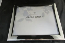 GEORG JENSEN MIRROR POLISHED STAINLESS STEEL MODERN PICTURE FRAME DISPLAYED ONLY
